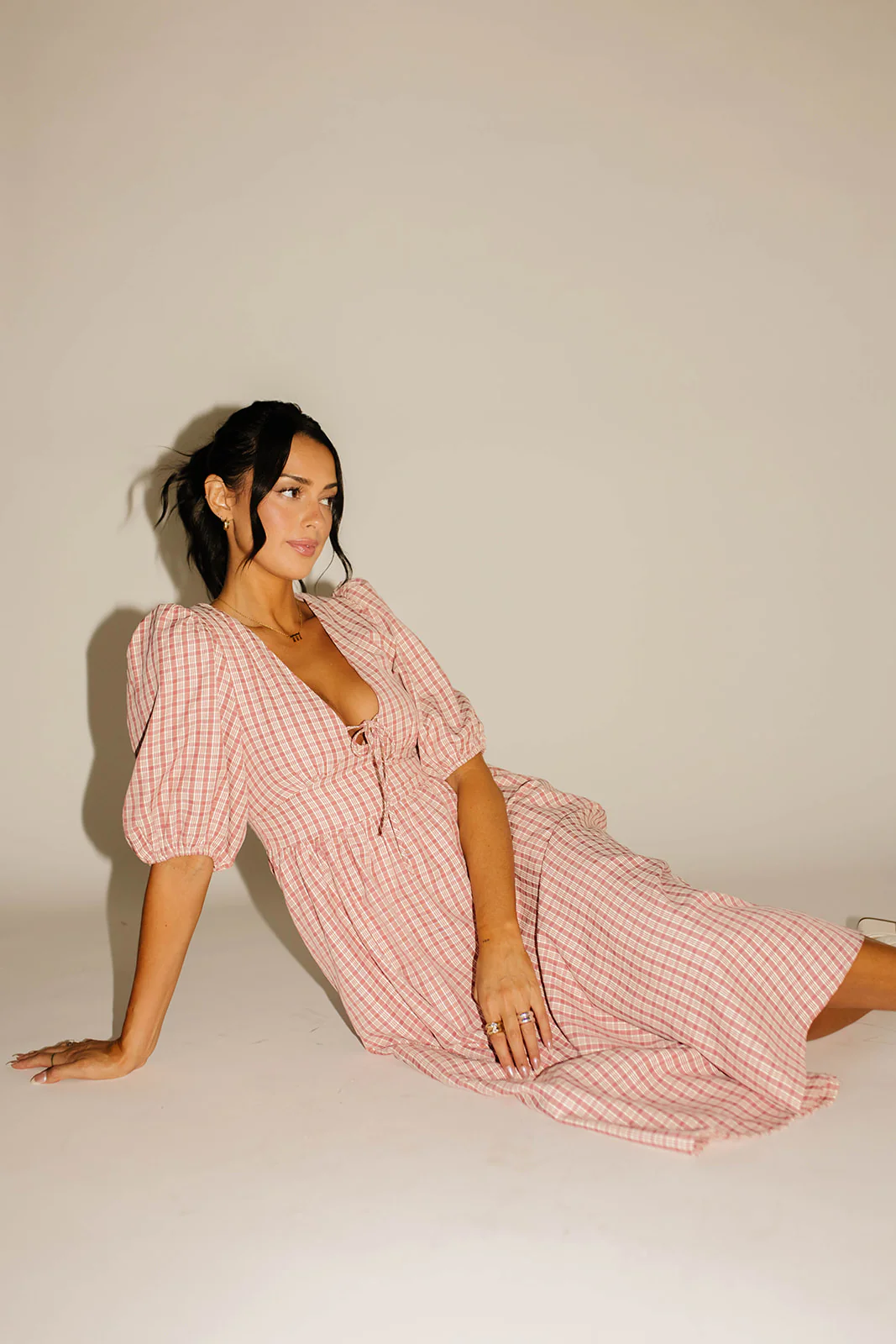 adeline midi dress // pink plaid *zoco exclusive* - Image 22