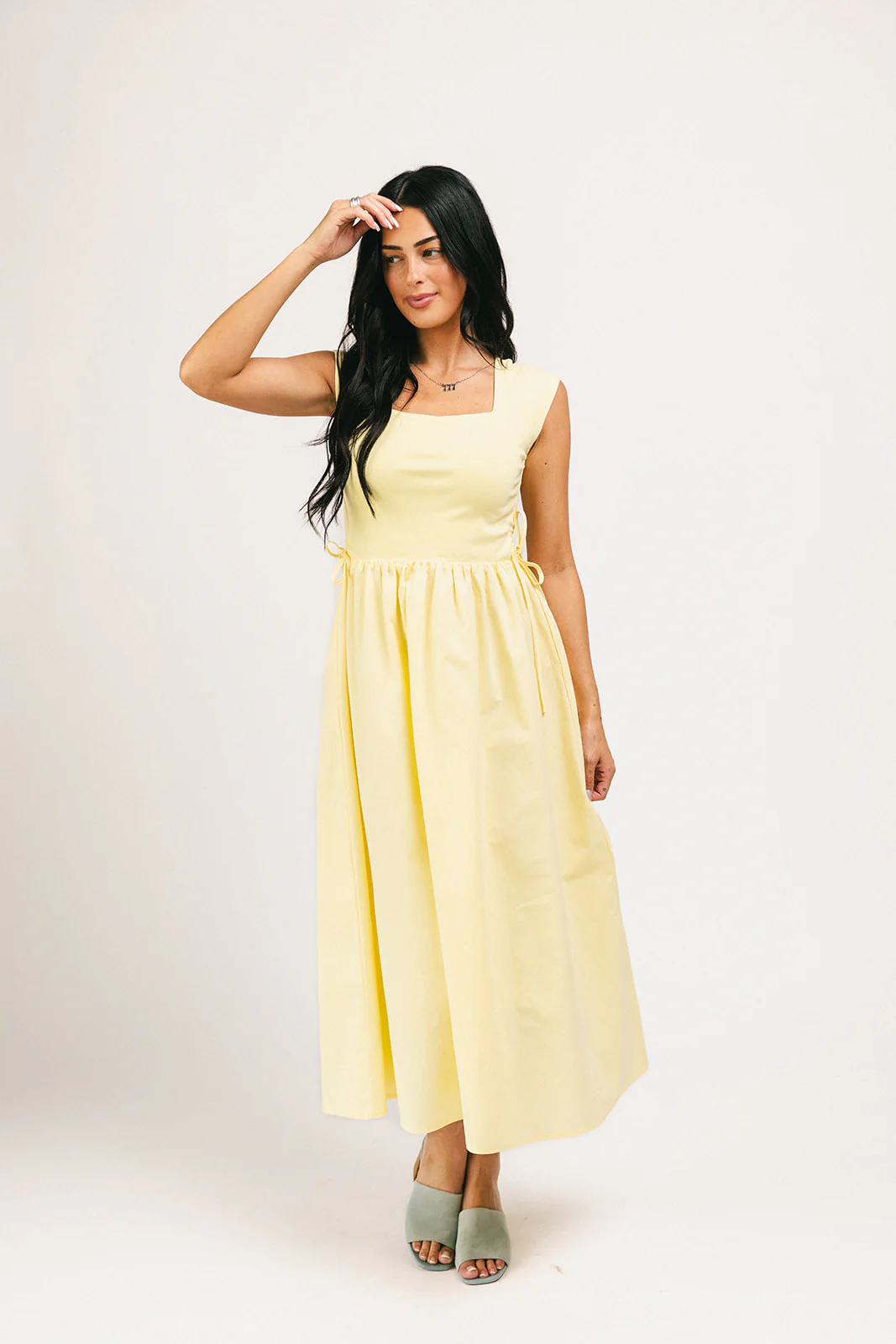 afterglow midi dress // butter yellow *zoco exclusive* - Image 19