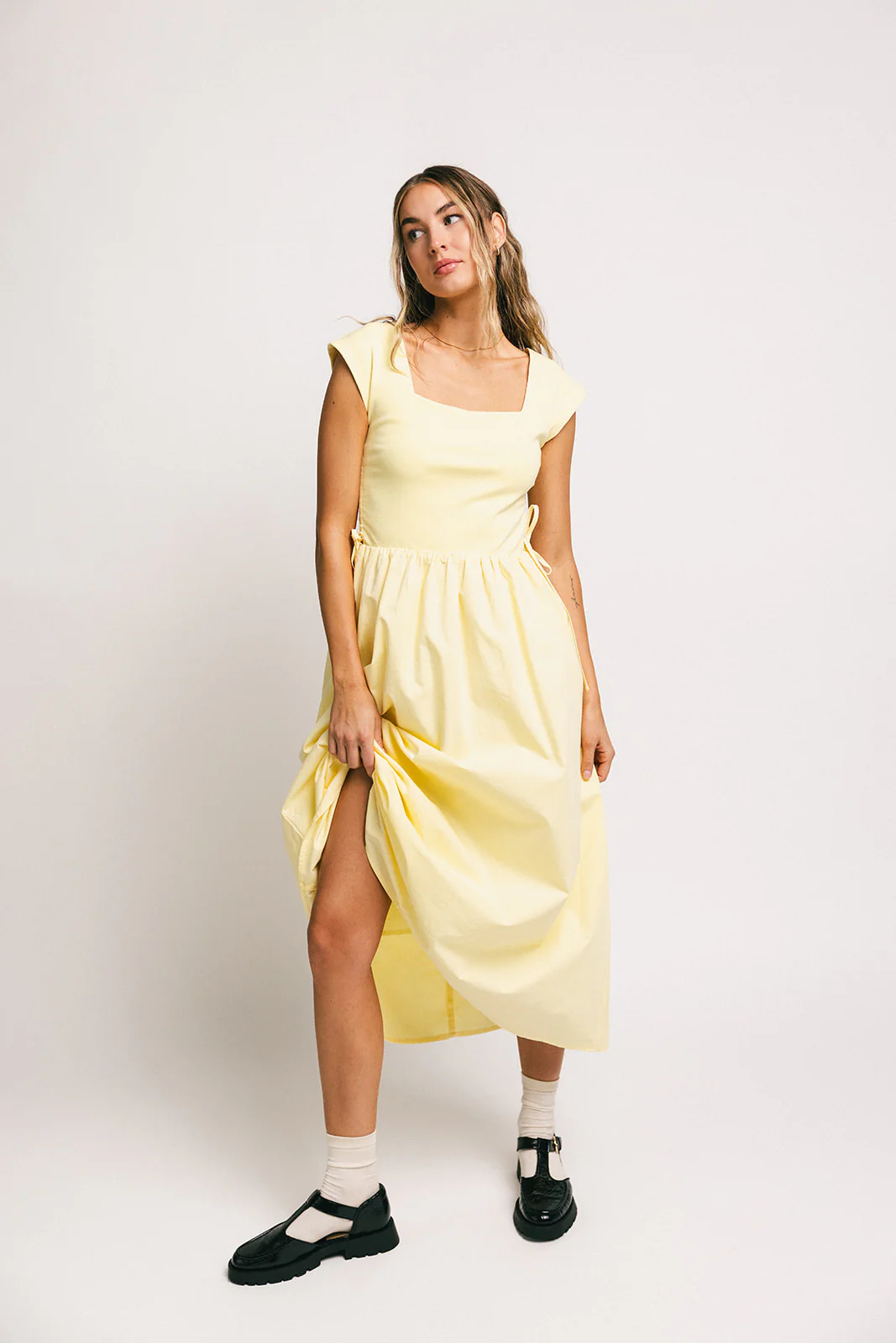 afterglow midi dress // butter yellow *zoco exclusive* - Image 46