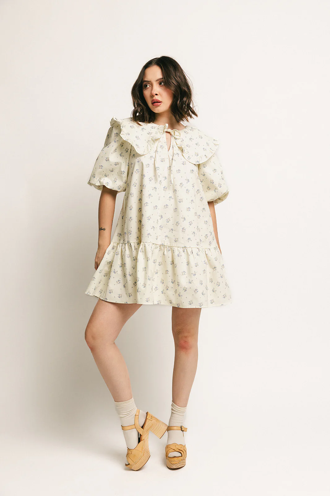beatrice floral dress // blue - Image 2