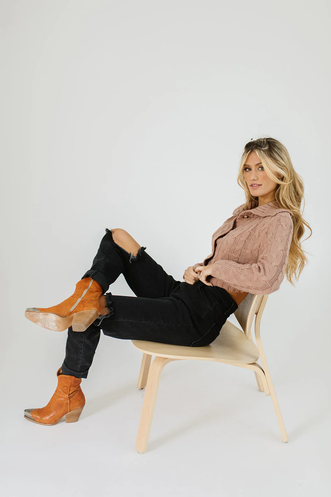 benji button sweater // dusty mauve - Image 10