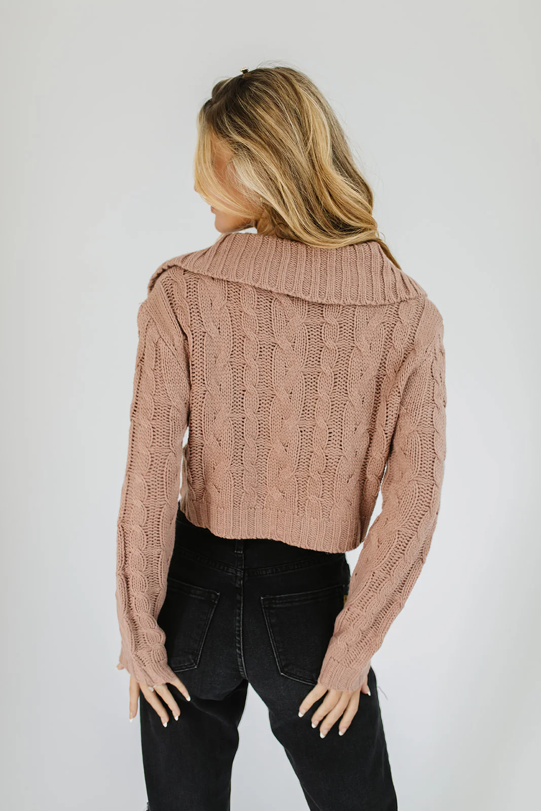 benji button sweater // dusty mauve - Image 3