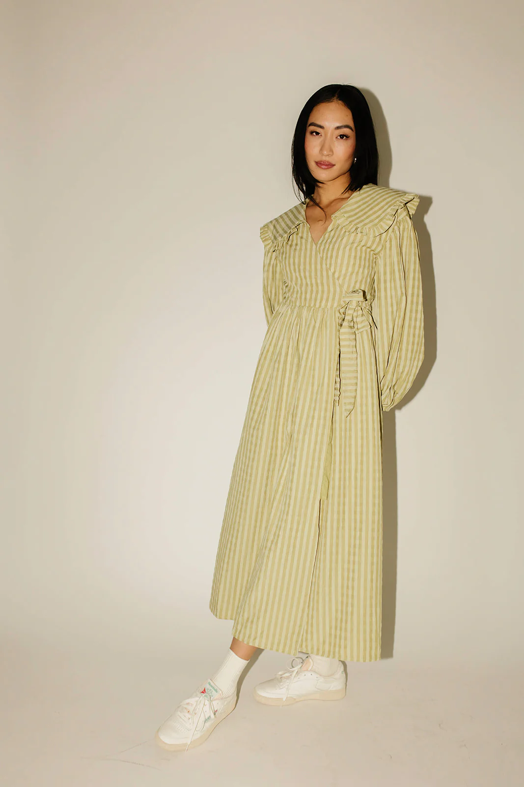 birdie wrap dress // green *zoco exclusive* - Image 16