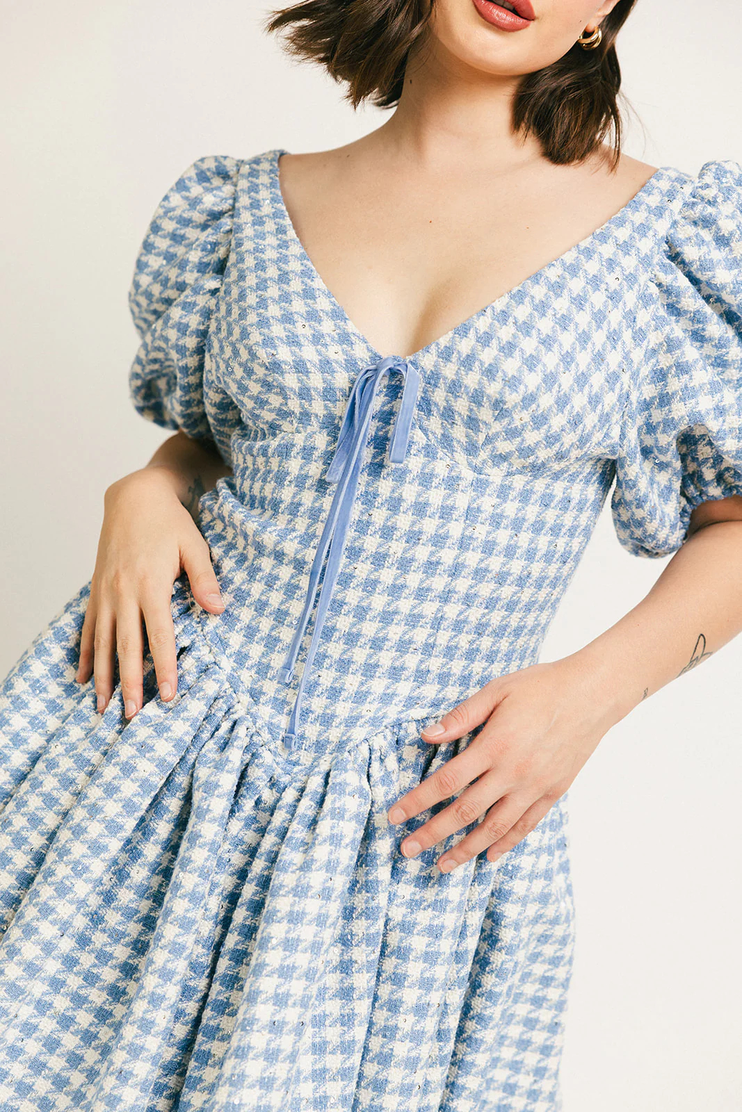 blair plaid dress // blue - Image 6