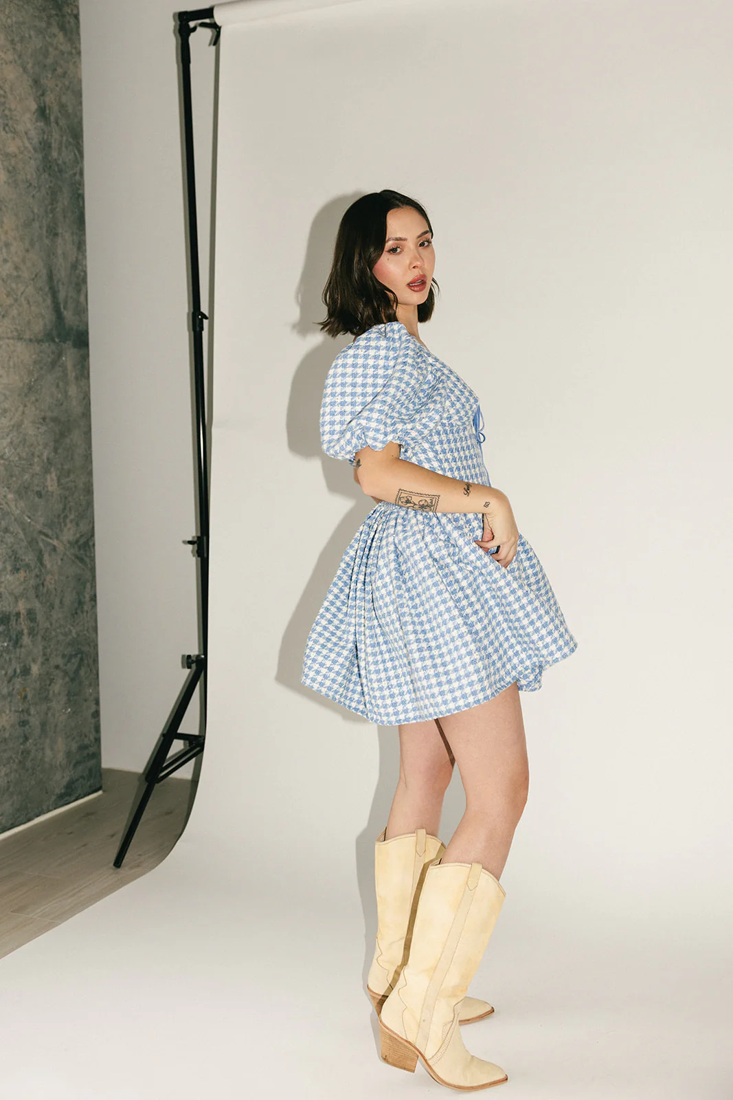 blair plaid dress // blue - Image 8