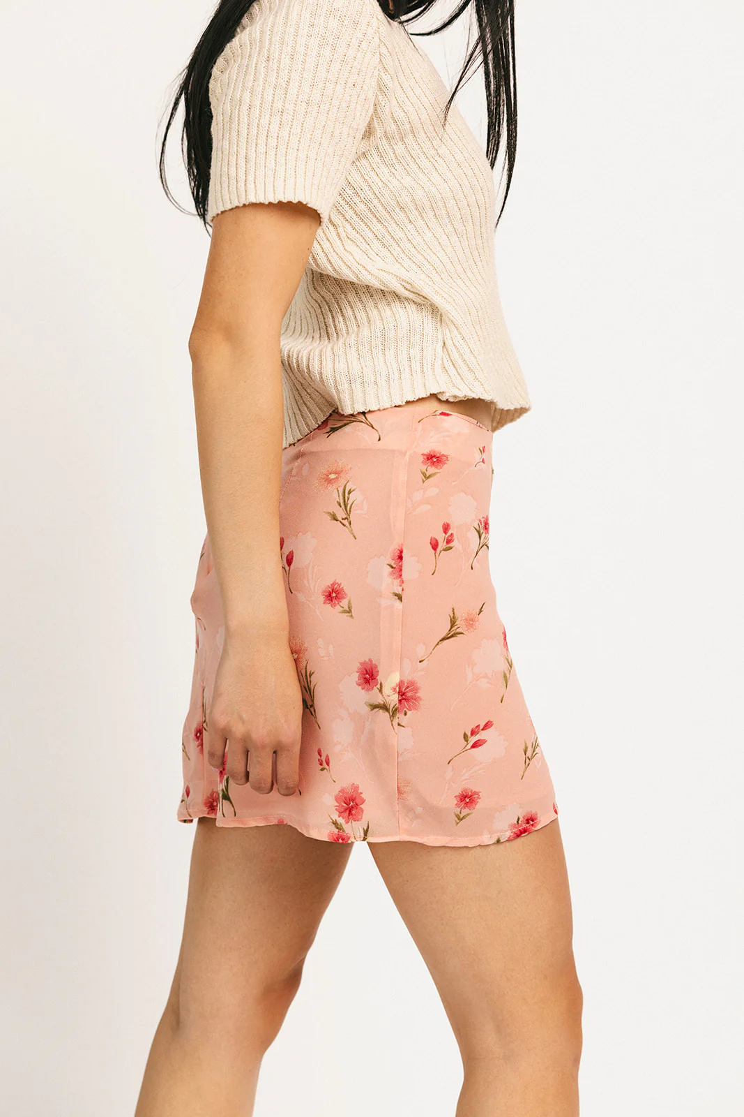 briar mini skirt // pink floral - Image 5