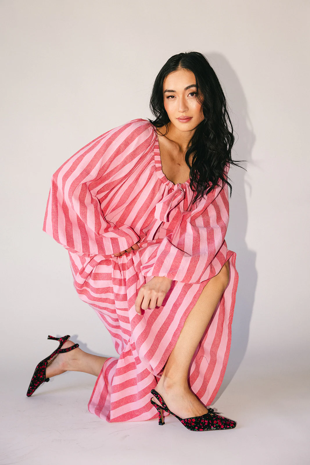 capri maxi dress // pink + red *zoco exclusive* - Image 13