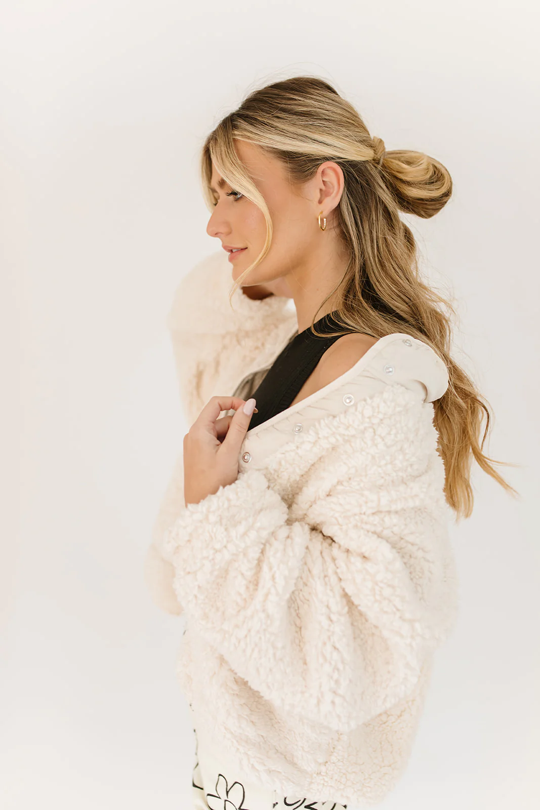 check me out sherpa jacket // cream *restocked* - Image 13