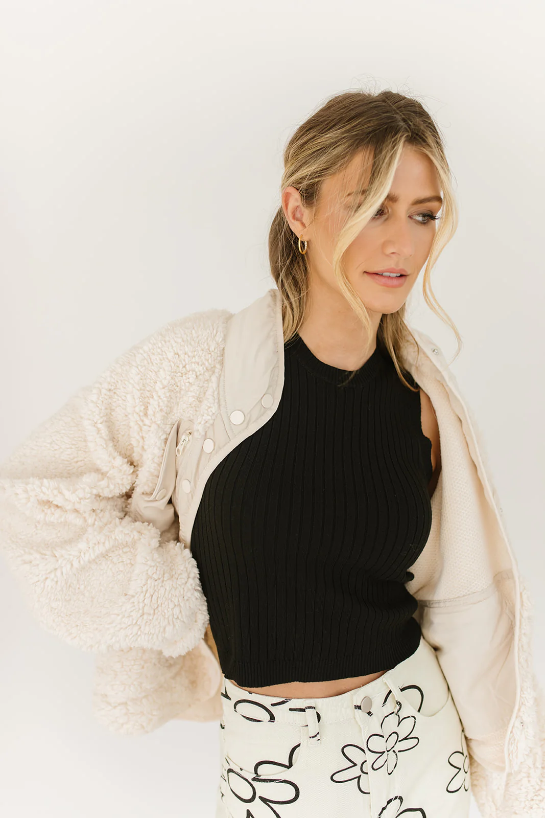 check me out sherpa jacket // cream *restocked* - Image 19
