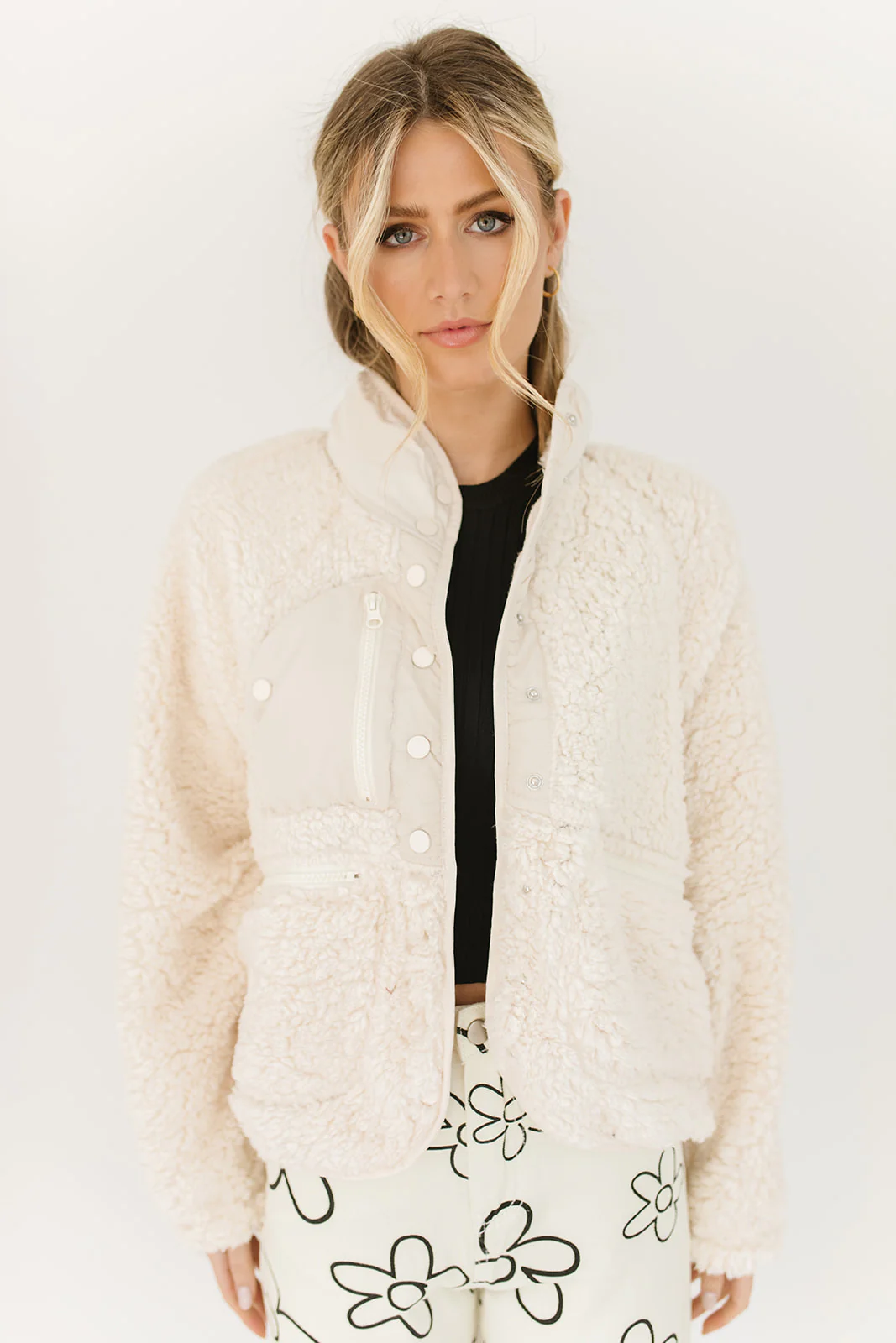 check me out sherpa jacket // cream *restocked* - Image 20