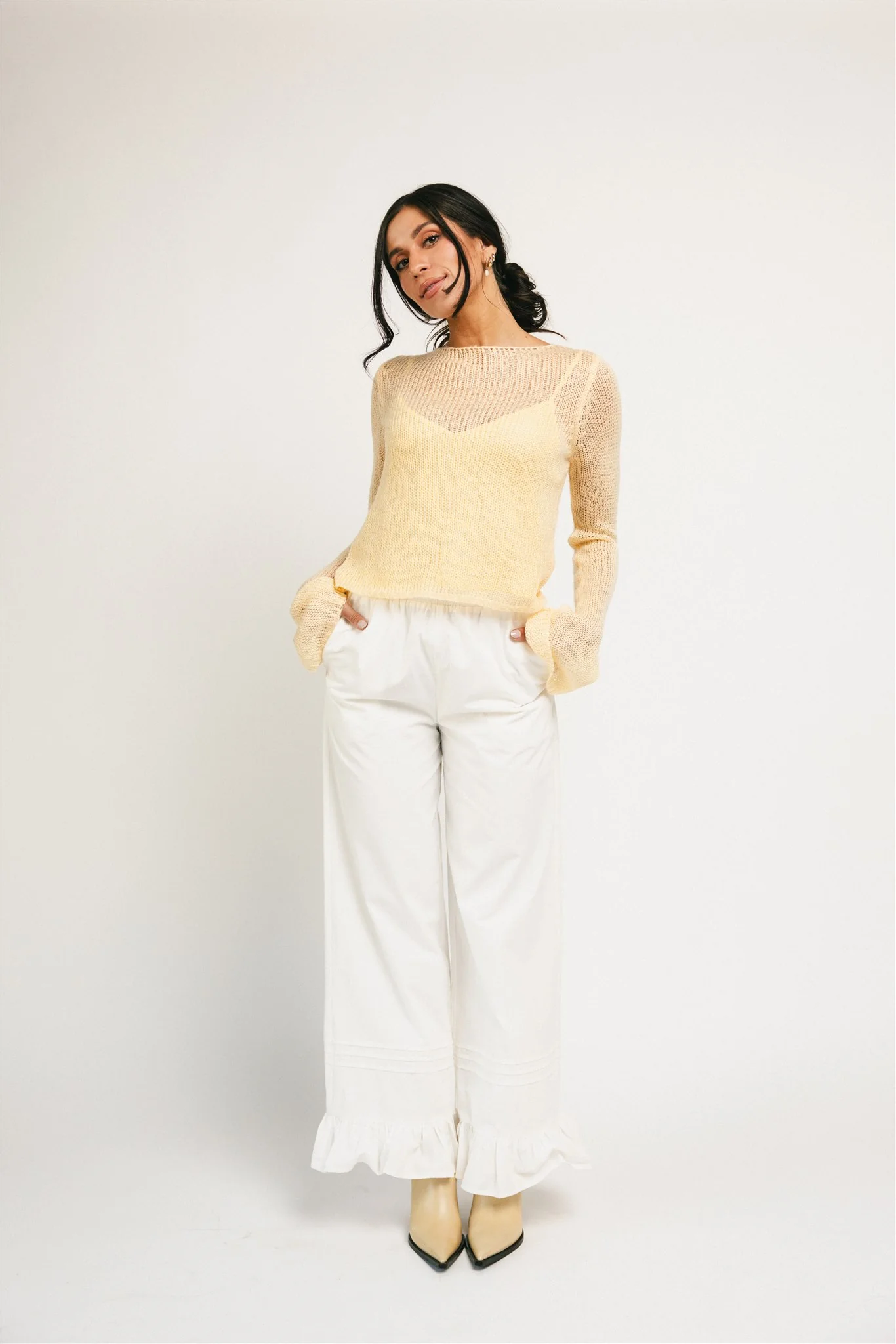 colette cami sweater // butter yellow *zoco exclusive* - Image 11