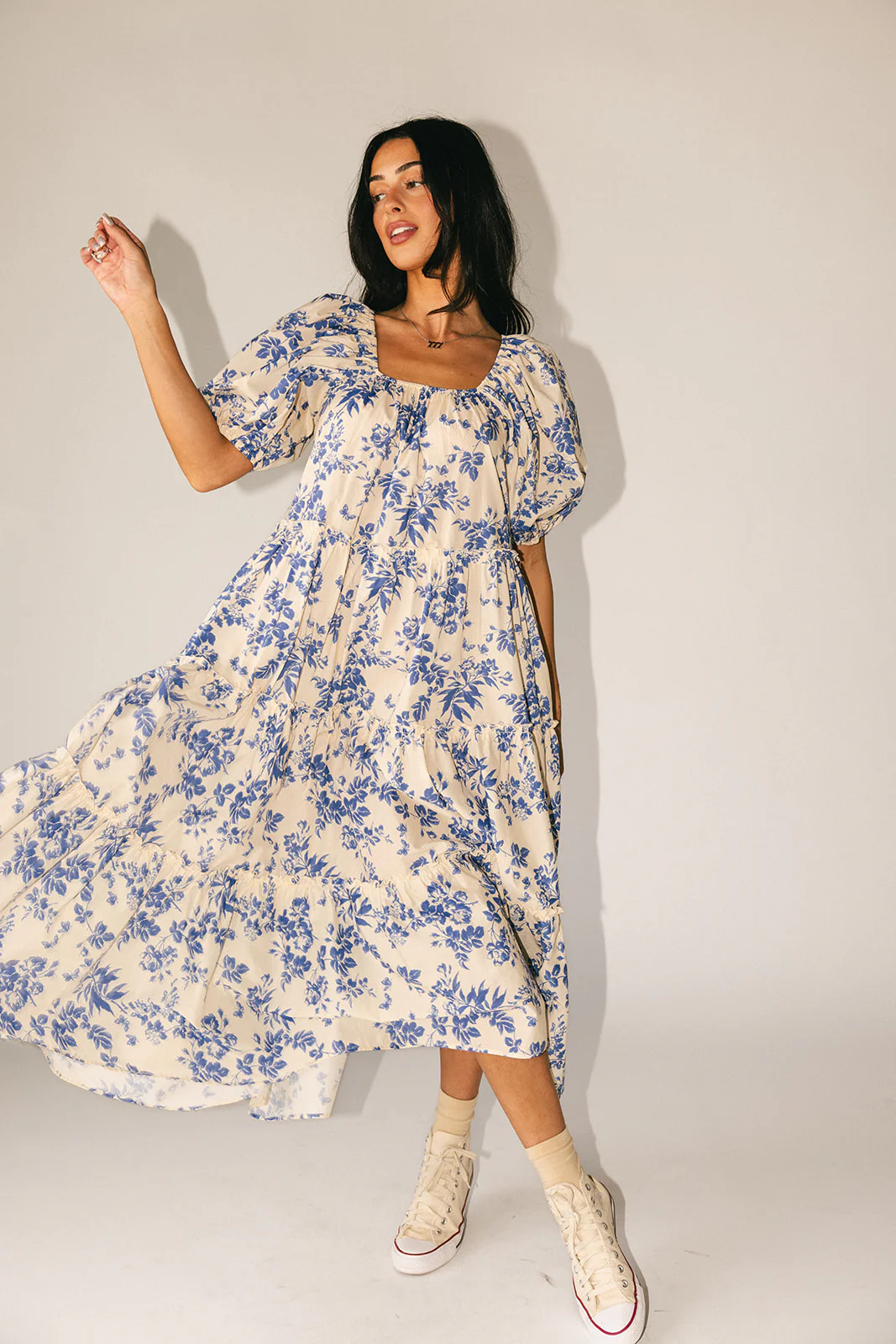 daymaker dress // blue floral *zoco exclusive* - Image 15
