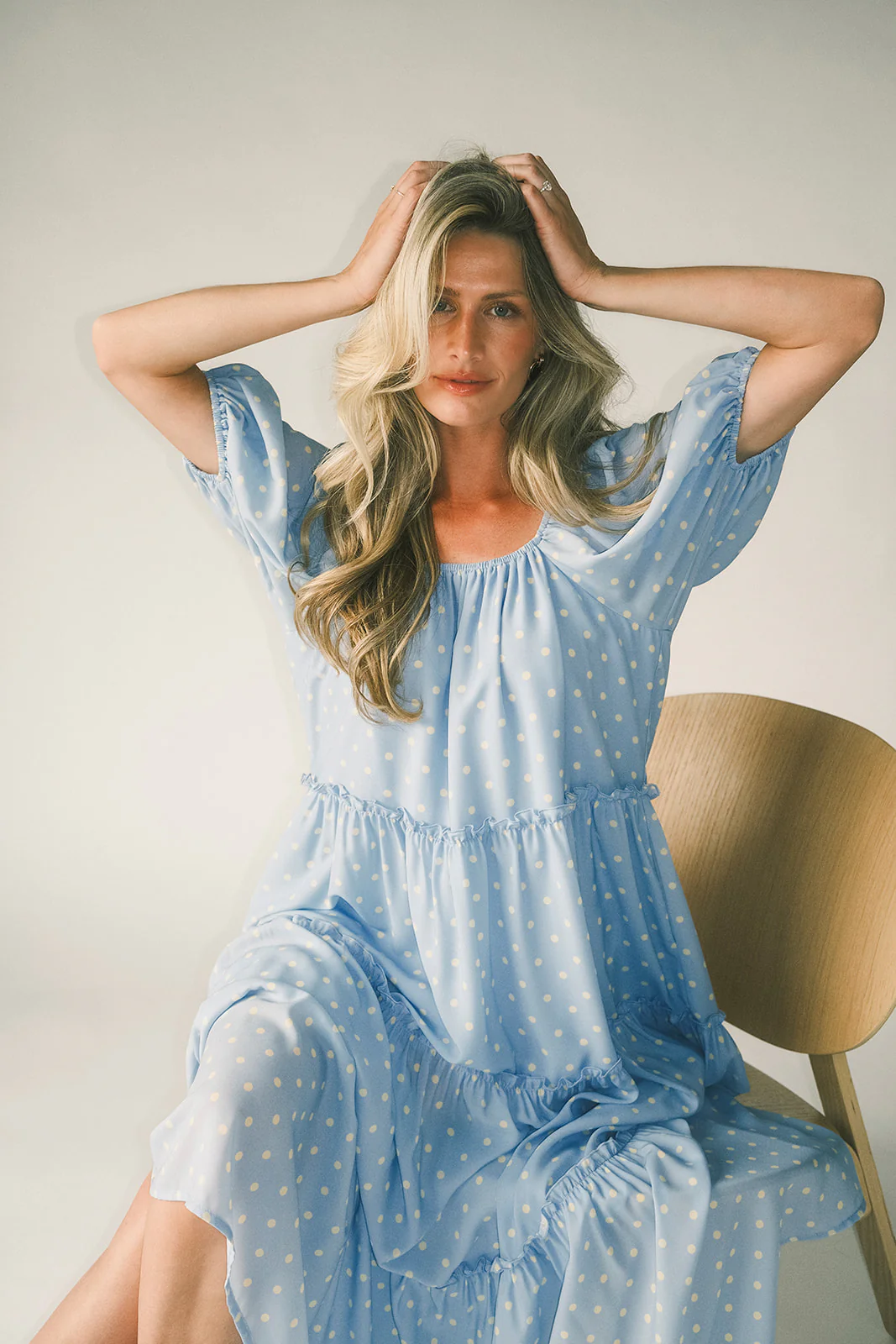 daymaker dress // blue lemon dot *zoco exclusive* - Image 16