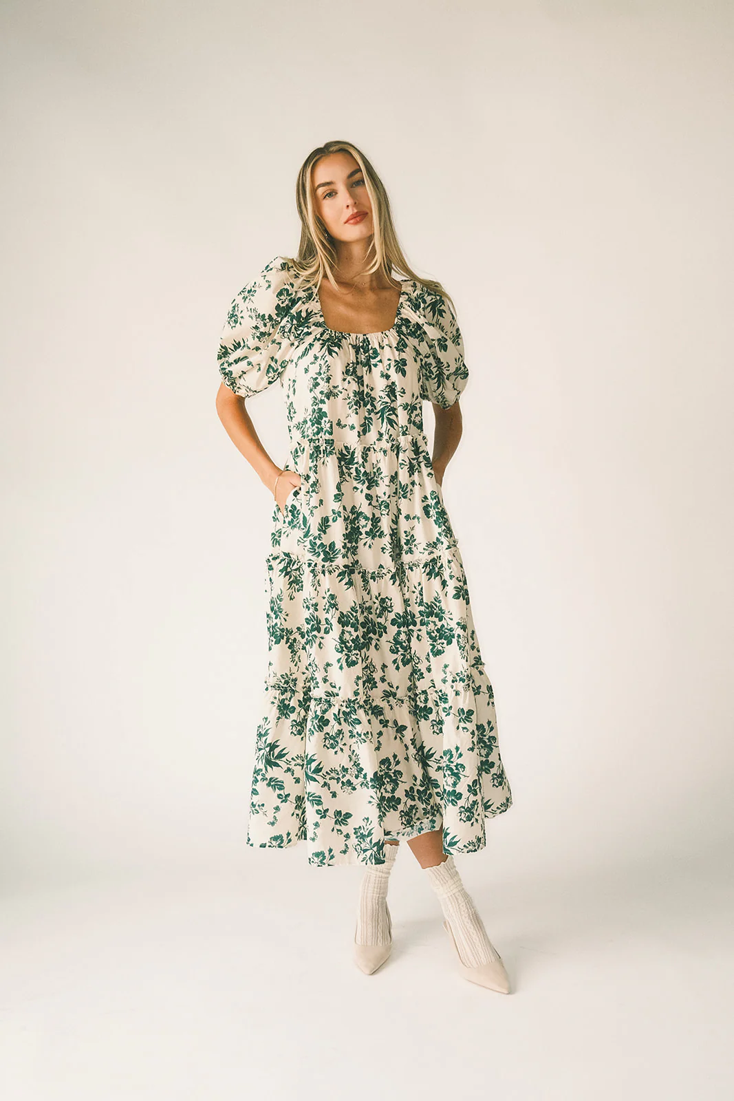 daymaker dress // green floral *zoco exclusive* - Image 23