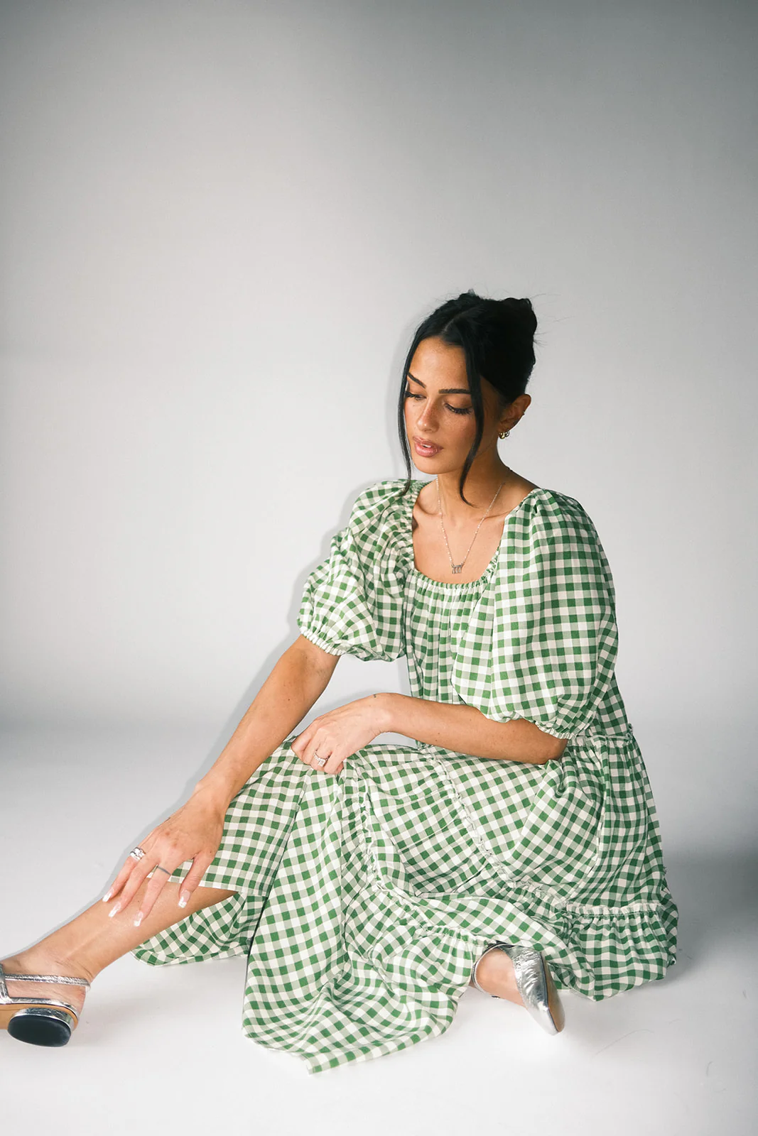 daymaker dress // green gingham - Image 43