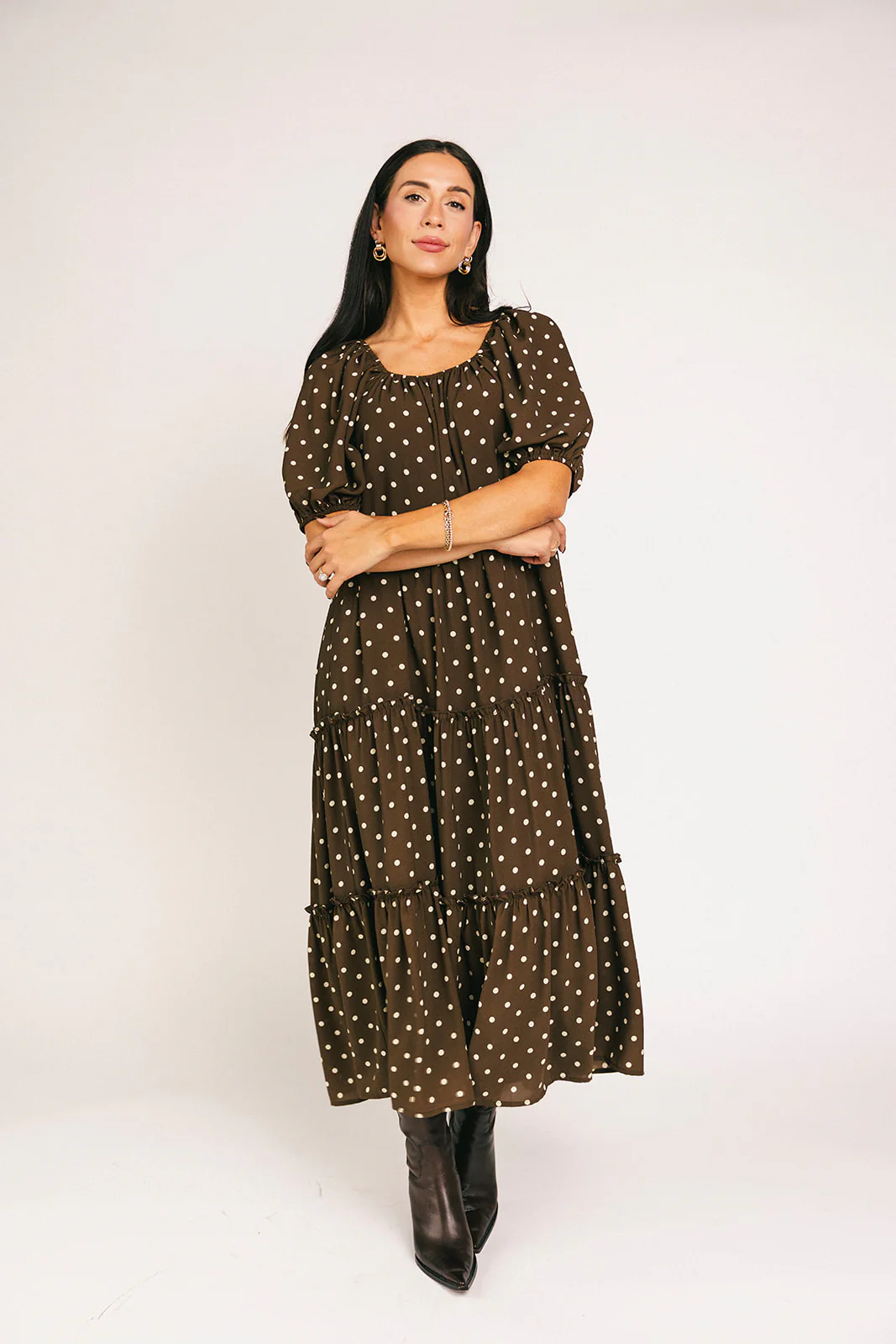 daymaker dress // mocha dot *zoco exclusive* - Image 4