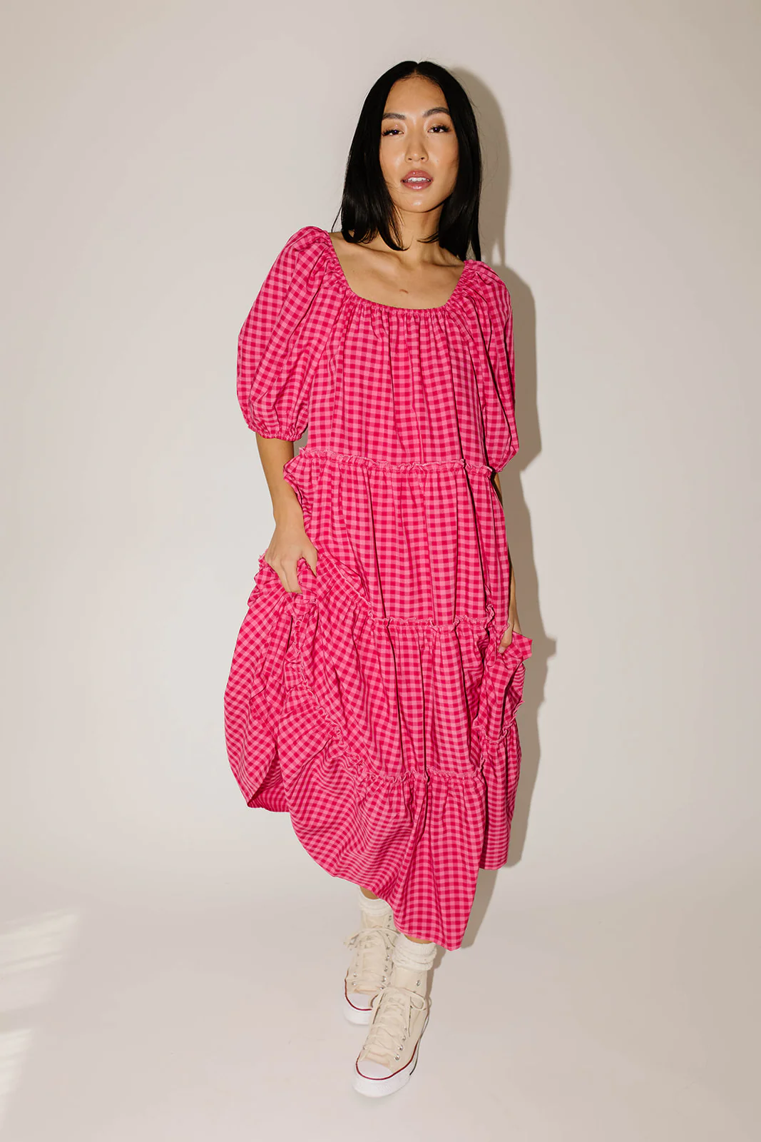 daymaker dress // pink gingham *zoco exclusive* - Image 18