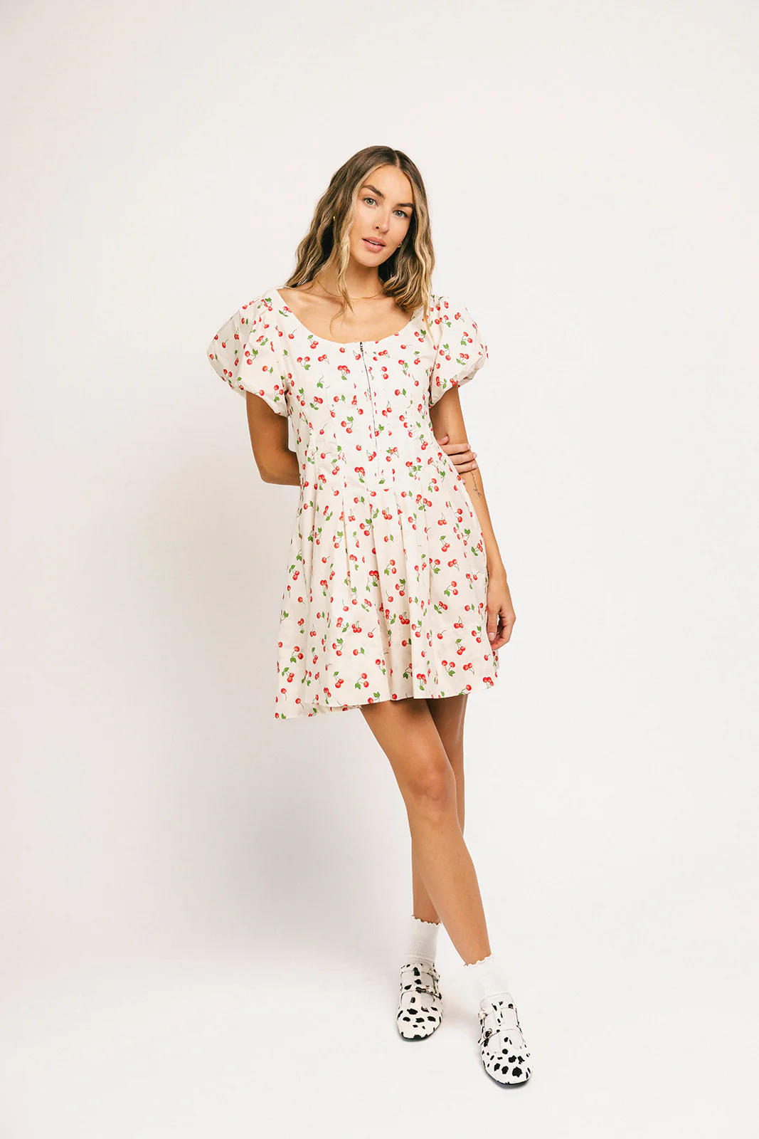 doe zipper mini dress // cherry *zoco exclusive* - Image 26