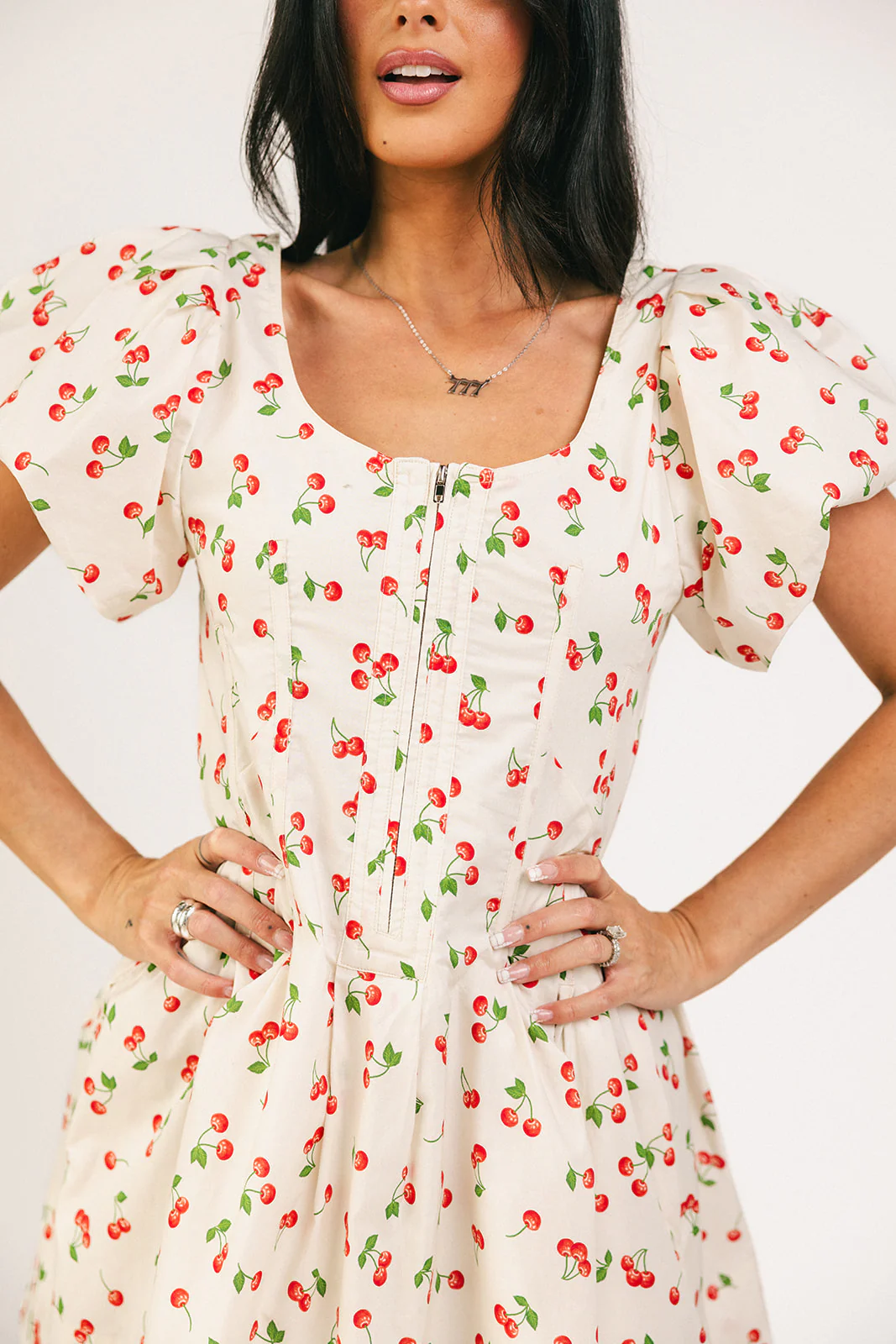doe zipper mini dress // cherry *zoco exclusive* - Image 8