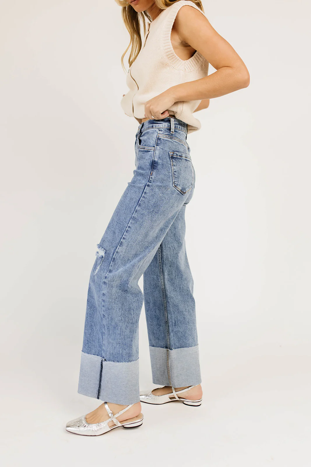 drew folded hem denim *restocked* - Image 4