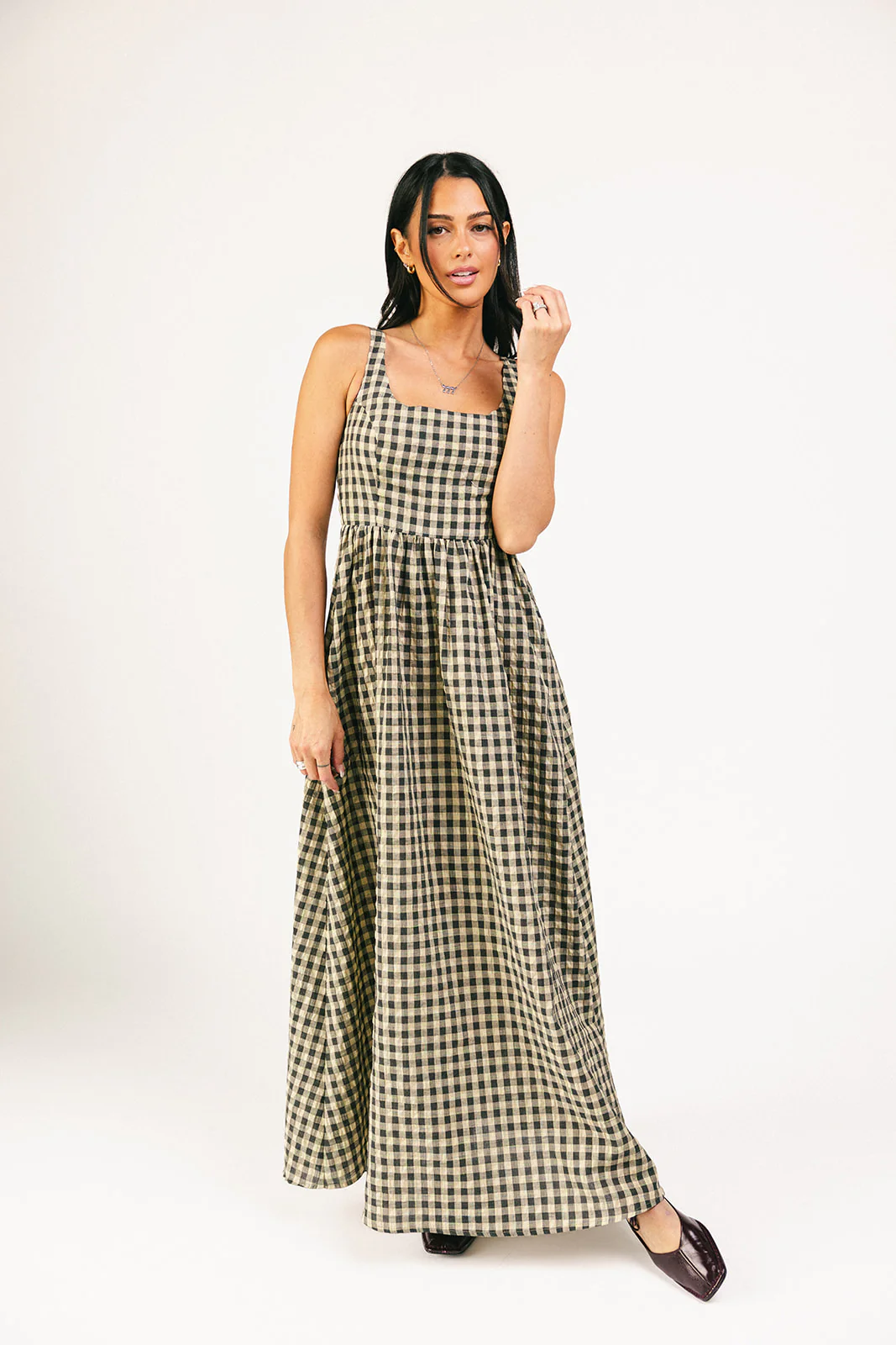 frida gingham maxi dress *restocked* - Image 36