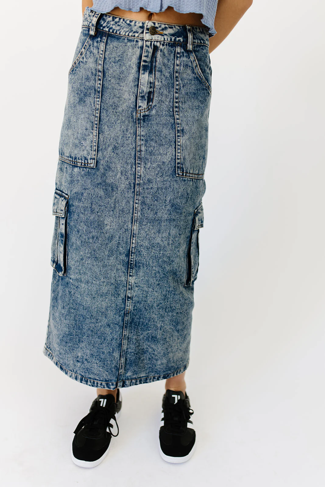 gerri denim midi skirt - Image 3