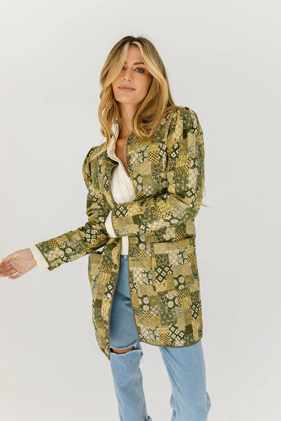 good karma printed jacket - Image 11