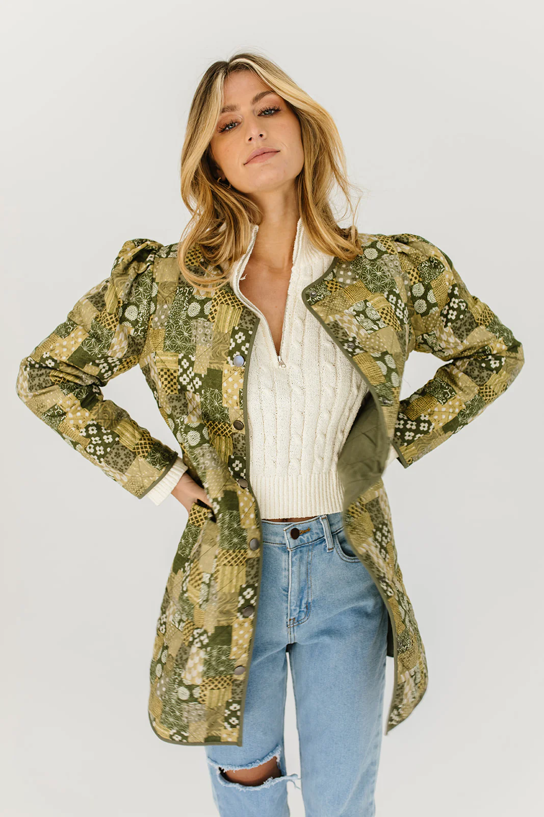 good karma printed jacket - Image 13