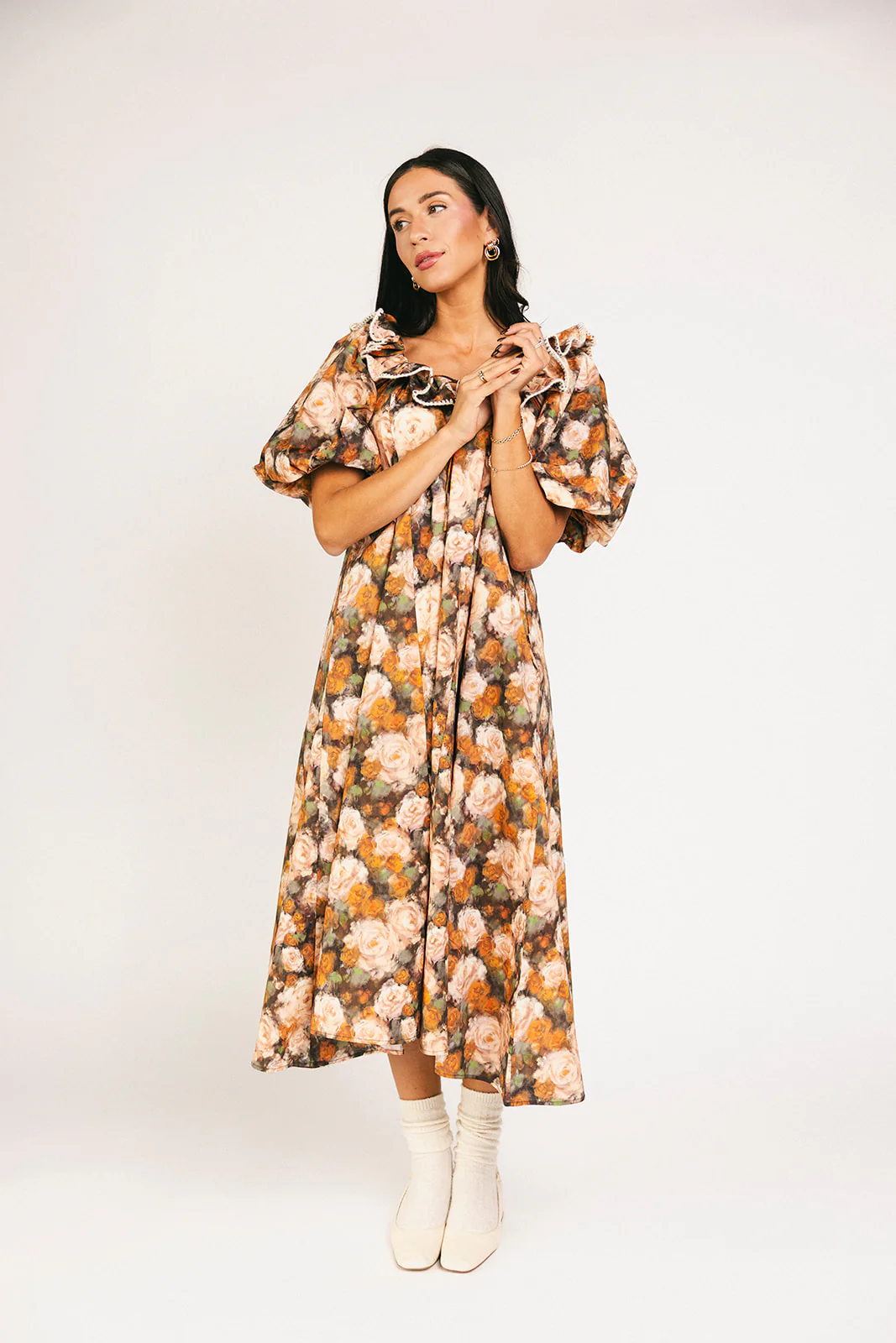 good luck puff sleeve dress // cocoa bloom *zoco exclusive* - Image 23