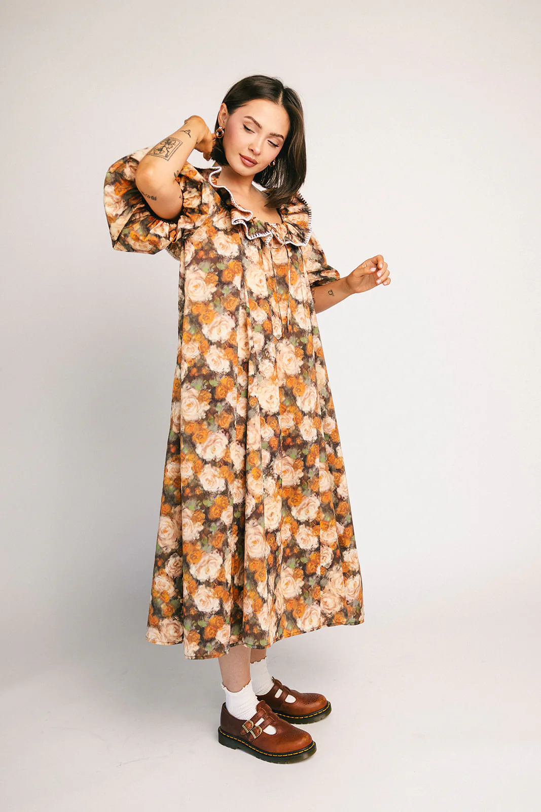 good luck puff sleeve dress // cocoa bloom *zoco exclusive* - Image 6