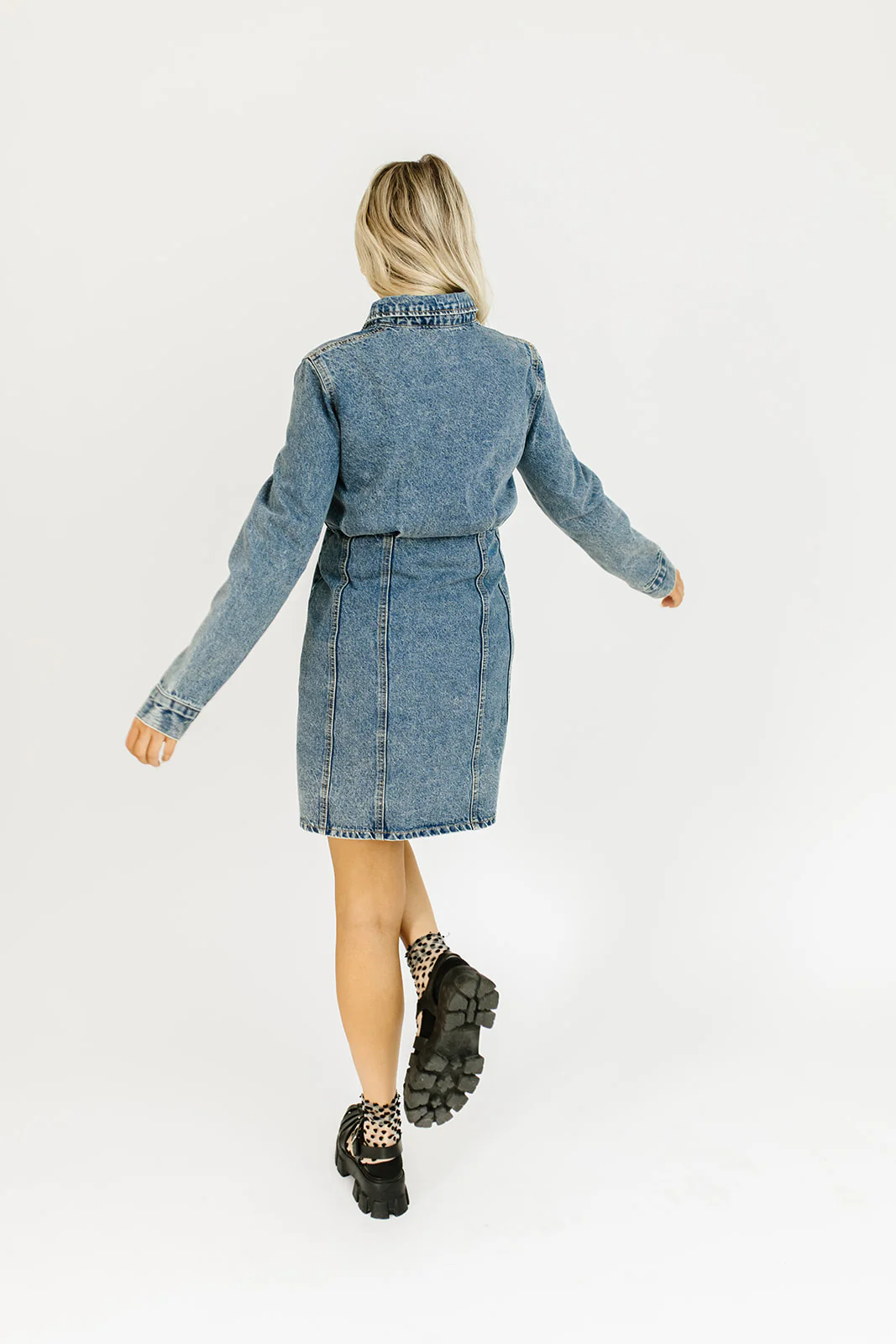 greta denim dress - Image 9