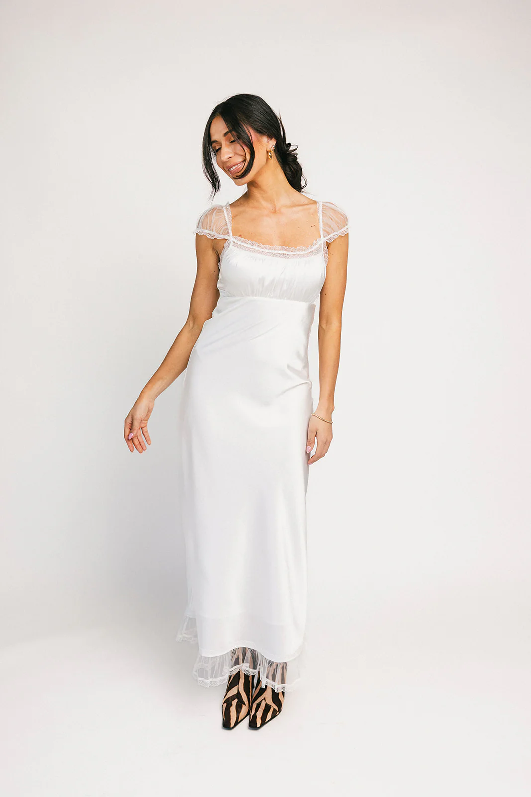 hadley satin dress // white *zoco exclusive* - Image 18