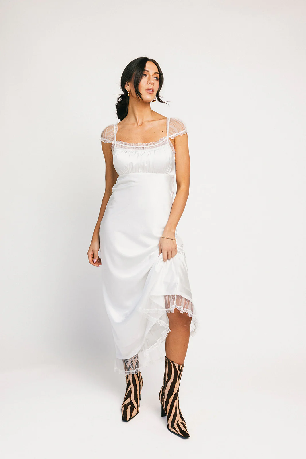 hadley satin dress // white *zoco exclusive* - Image 21