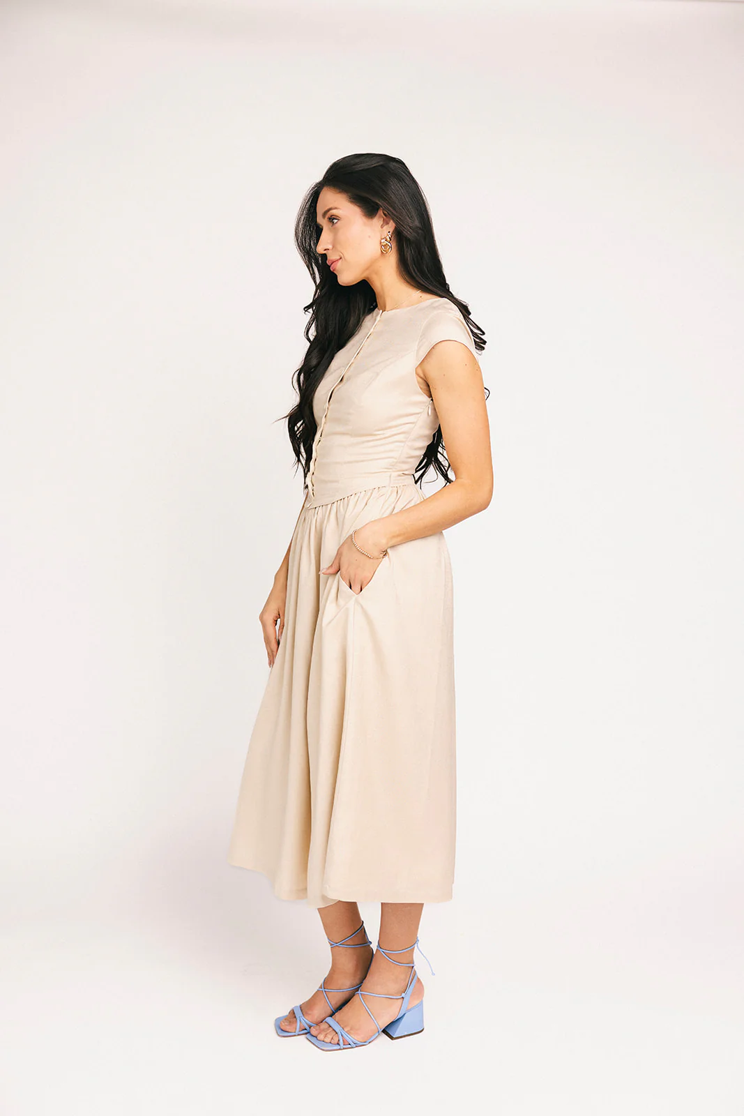 heirloom button midi dress // natural *zoco exclusive* - Image 22