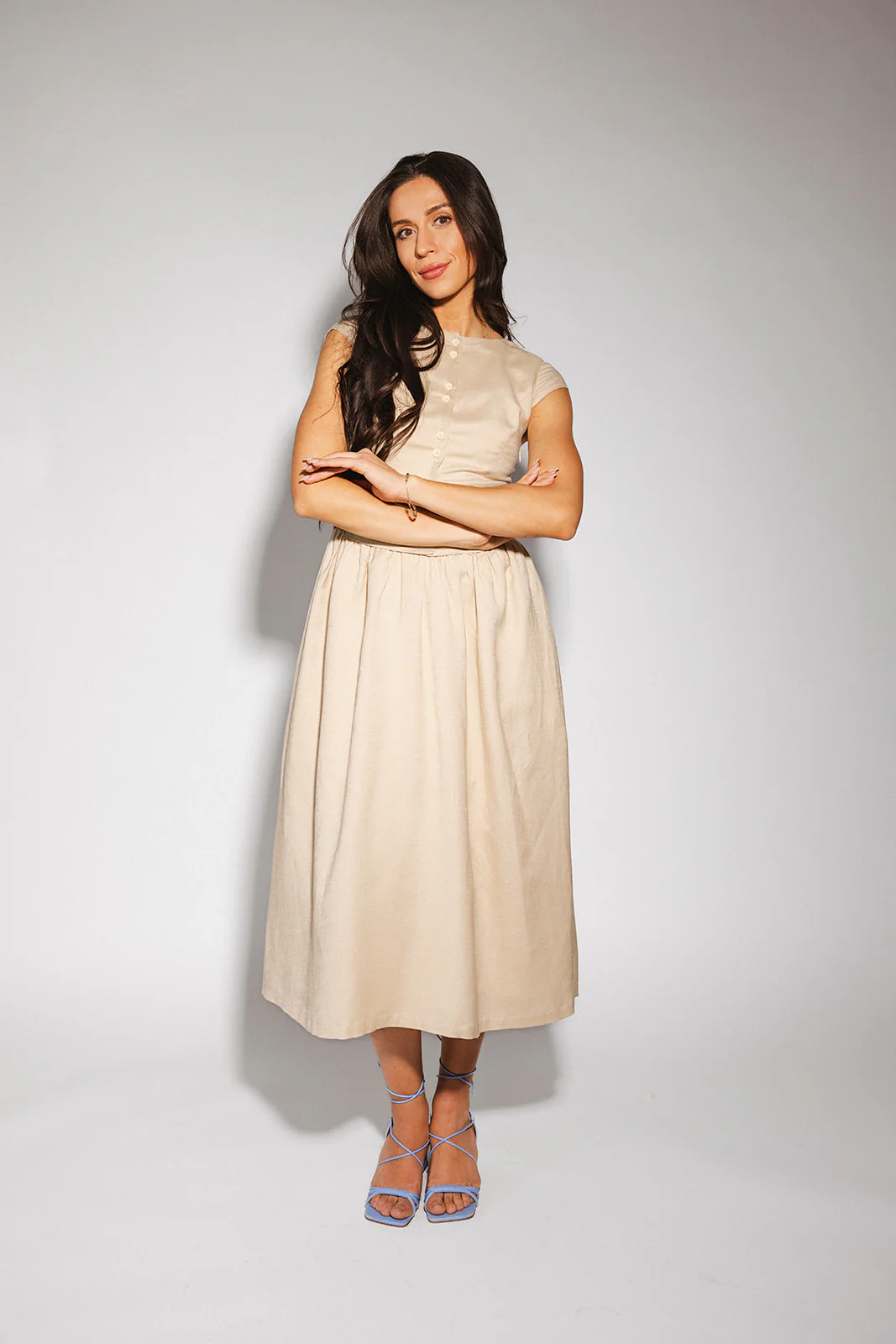 heirloom button midi dress // natural *zoco exclusive* - Image 30
