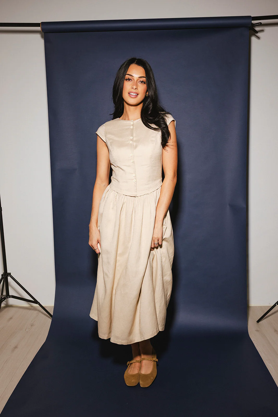 heirloom button midi dress // natural *zoco exclusive* - Image 39