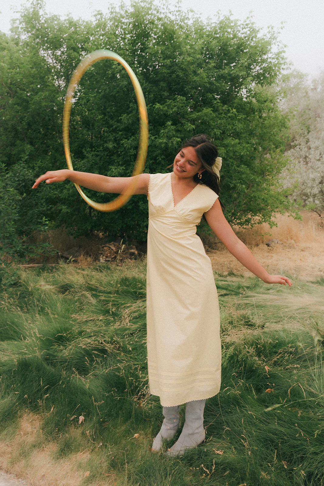 i got you babe midi dress // butter yellow *zoco exclusive*