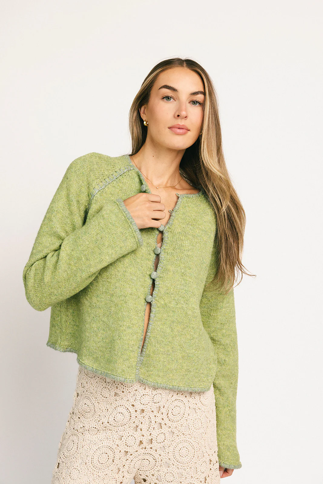 liv cardigan // green *zoco exclusive* - Image 3