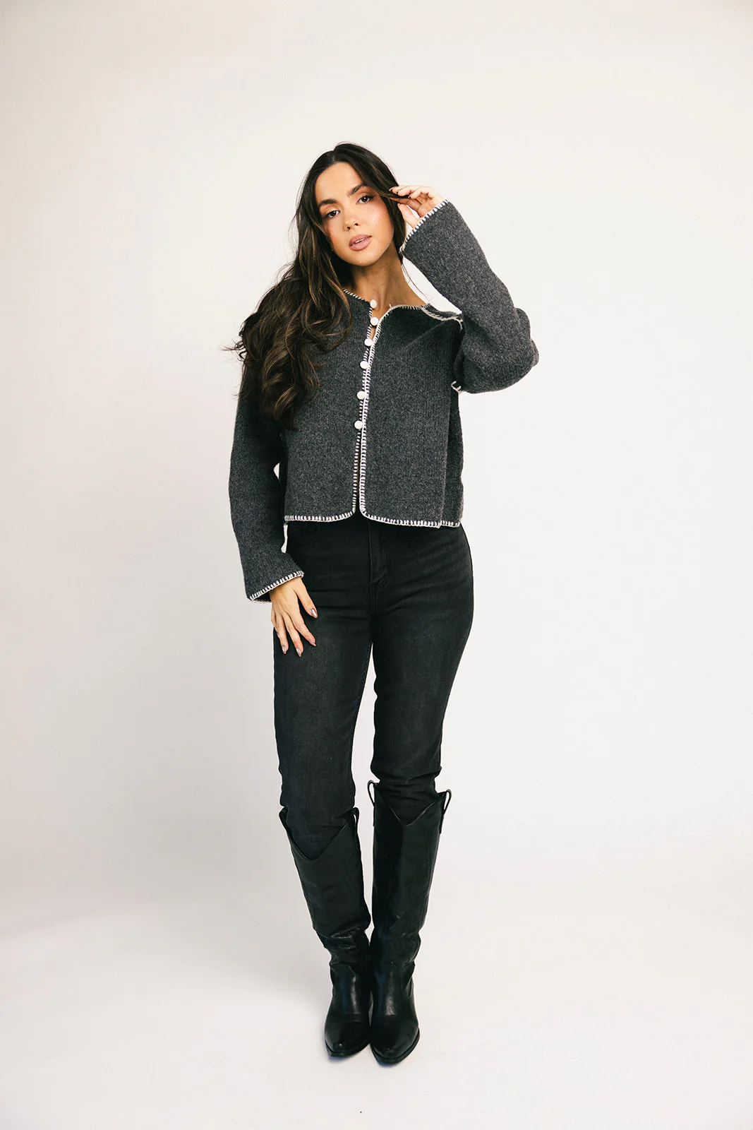 liv cardigan // grey *zoco exclusive* - Image 13