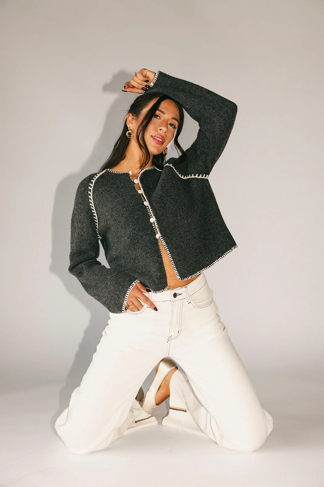 liv cardigan // grey *zoco exclusive* - Image 3