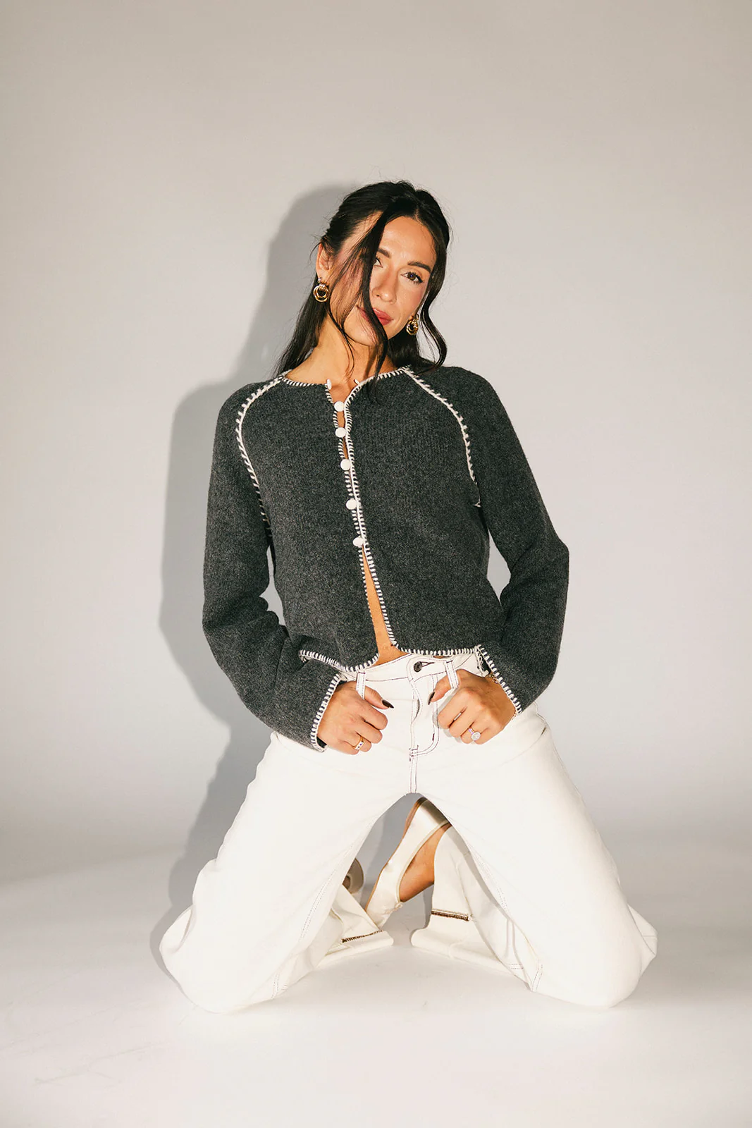 liv cardigan // grey *zoco exclusive* - Image 4