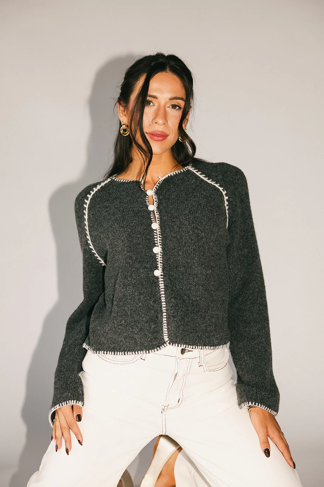liv cardigan // grey *zoco exclusive* - Image 5
