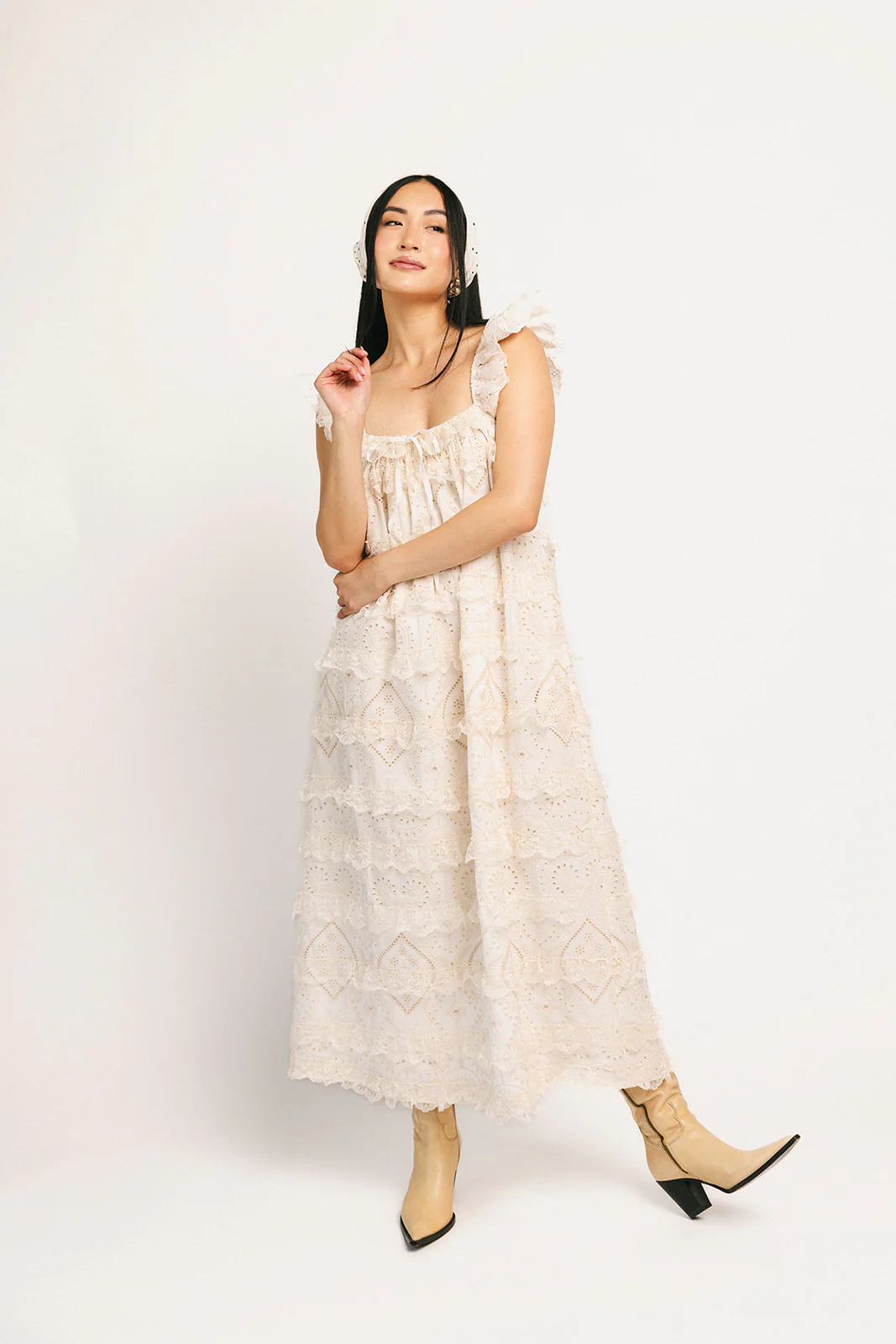 love struck maxi dress // off white *zoco exclusive* - Image 36