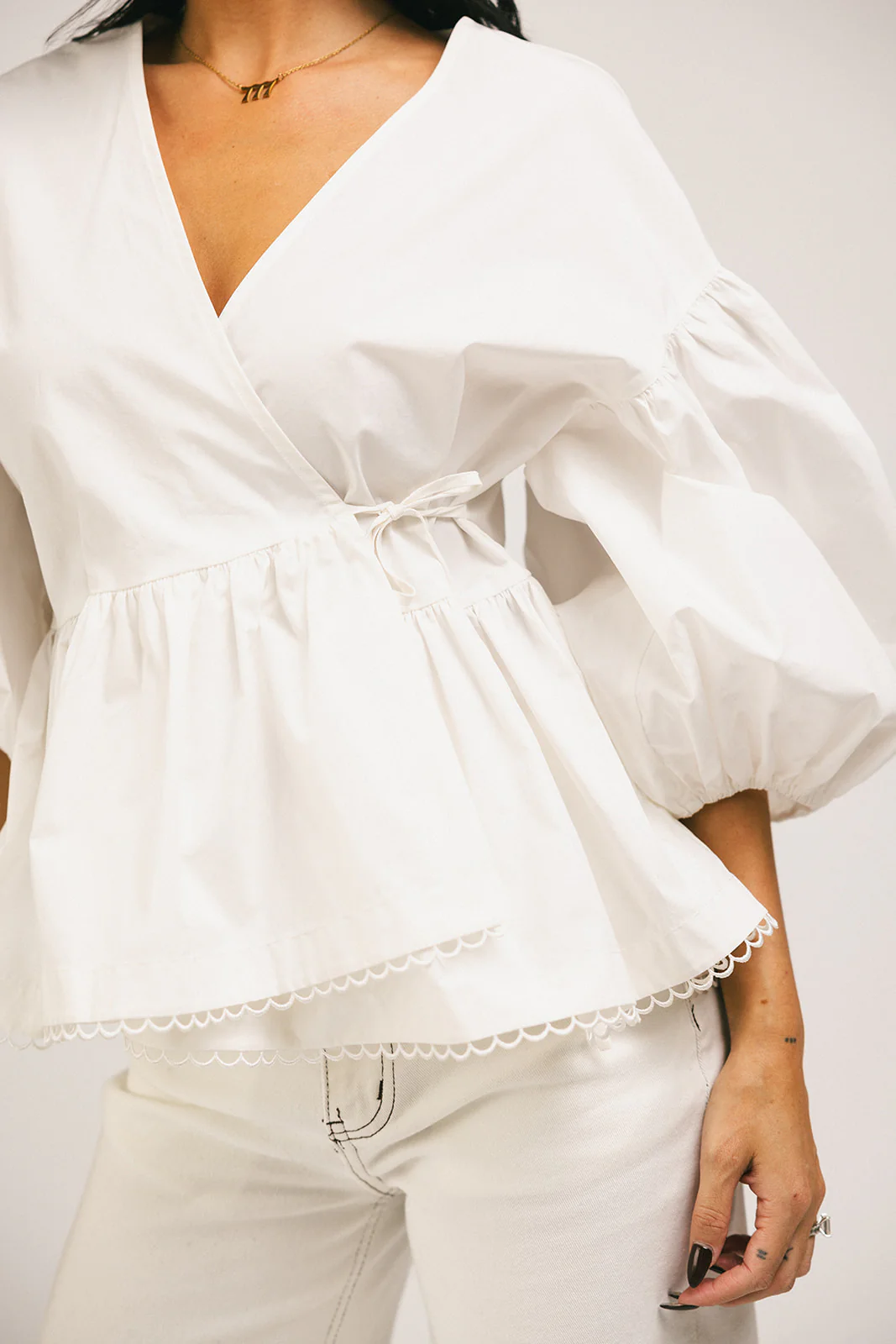 love you more wrap top // white *zoco exclusive* - Image 10