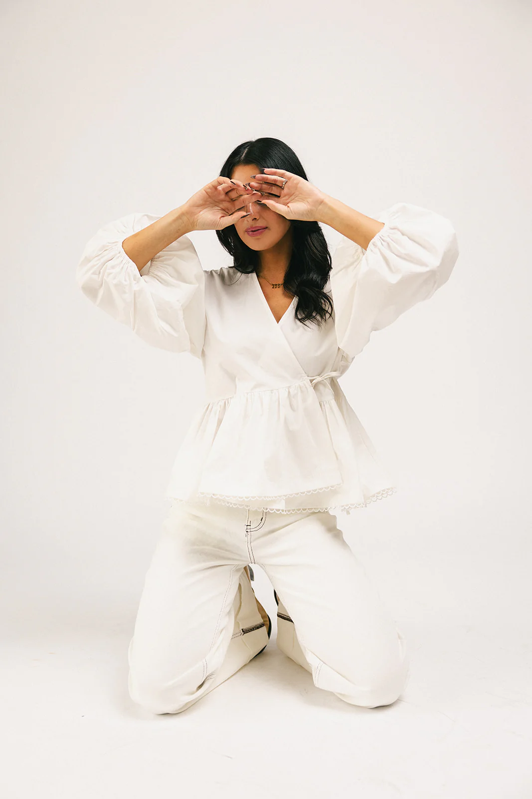 love you more wrap top // white *zoco exclusive* - Image 12