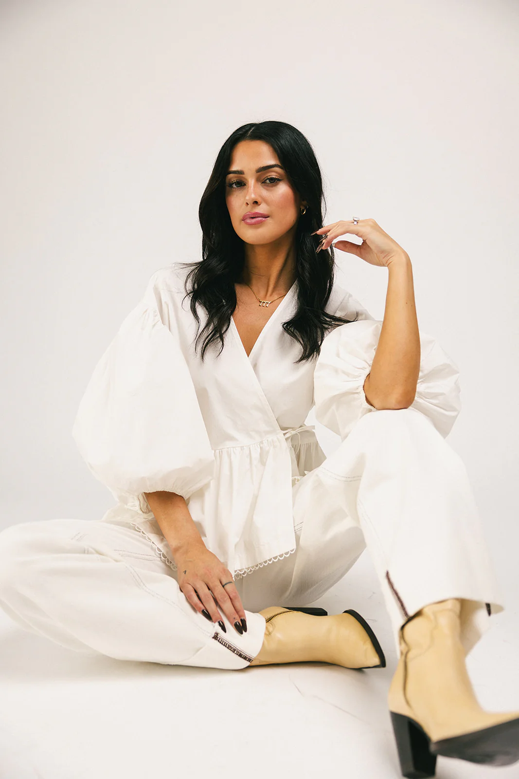 love you more wrap top // white *zoco exclusive* - Image 13