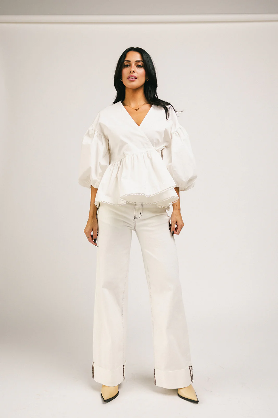 love you more wrap top // white *zoco exclusive* - Image 3