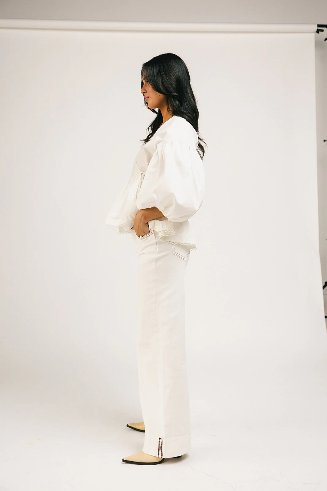 love you more wrap top // white *zoco exclusive* - Image 5
