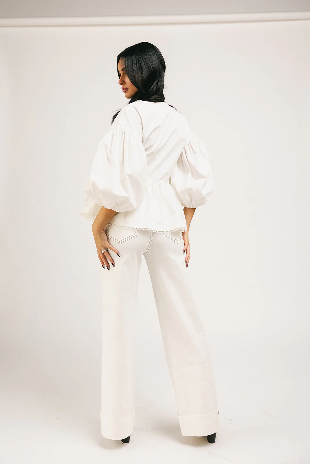 love you more wrap top // white *zoco exclusive* - Image 6