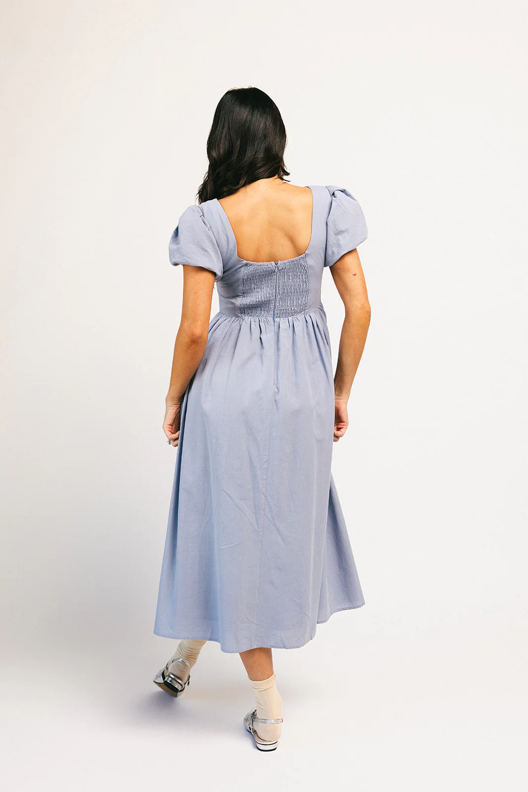 marloe midi dress // dusty blue *zoco exclusive* - Image 22